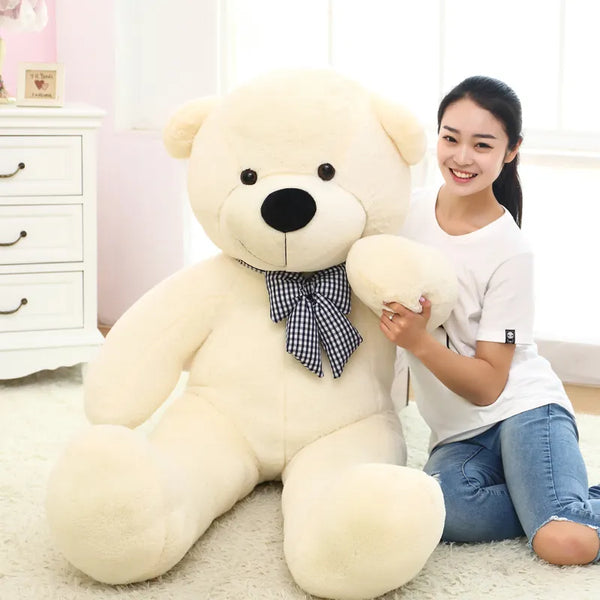 1pc 80/100cm Cute Teddy bear plush toy stuffed soft bear animal plush pillow for kids girlfriend birthday Valentine's gift